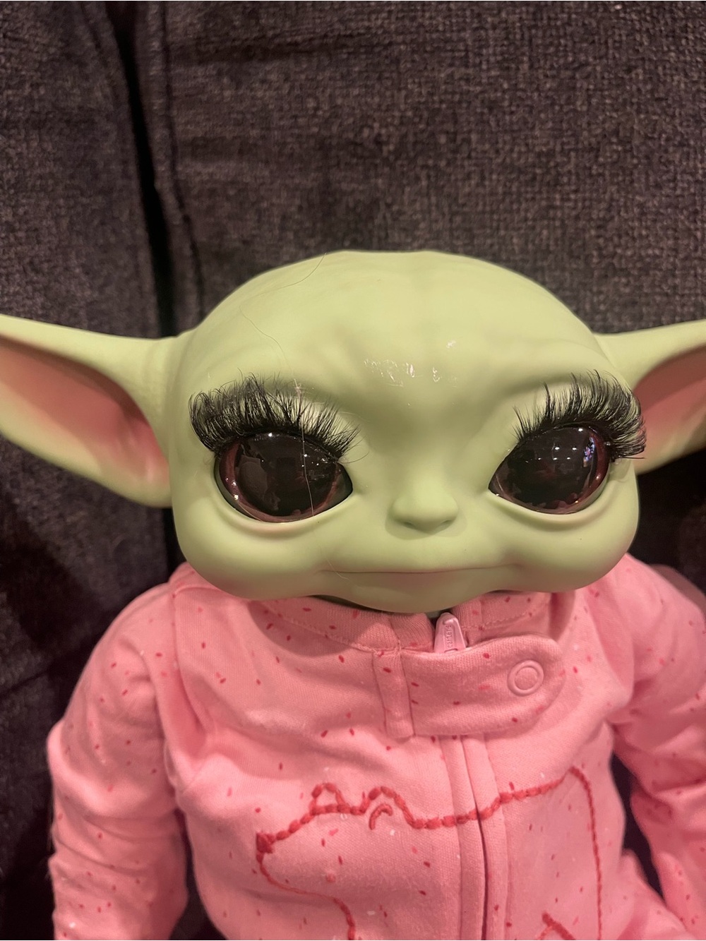 Handmade baby Grogu reborn type doll